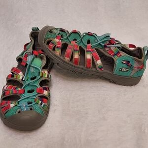 Keen Whisper Women’s Sandals Size 4 Teal Waterproof Hiking Water Shoes